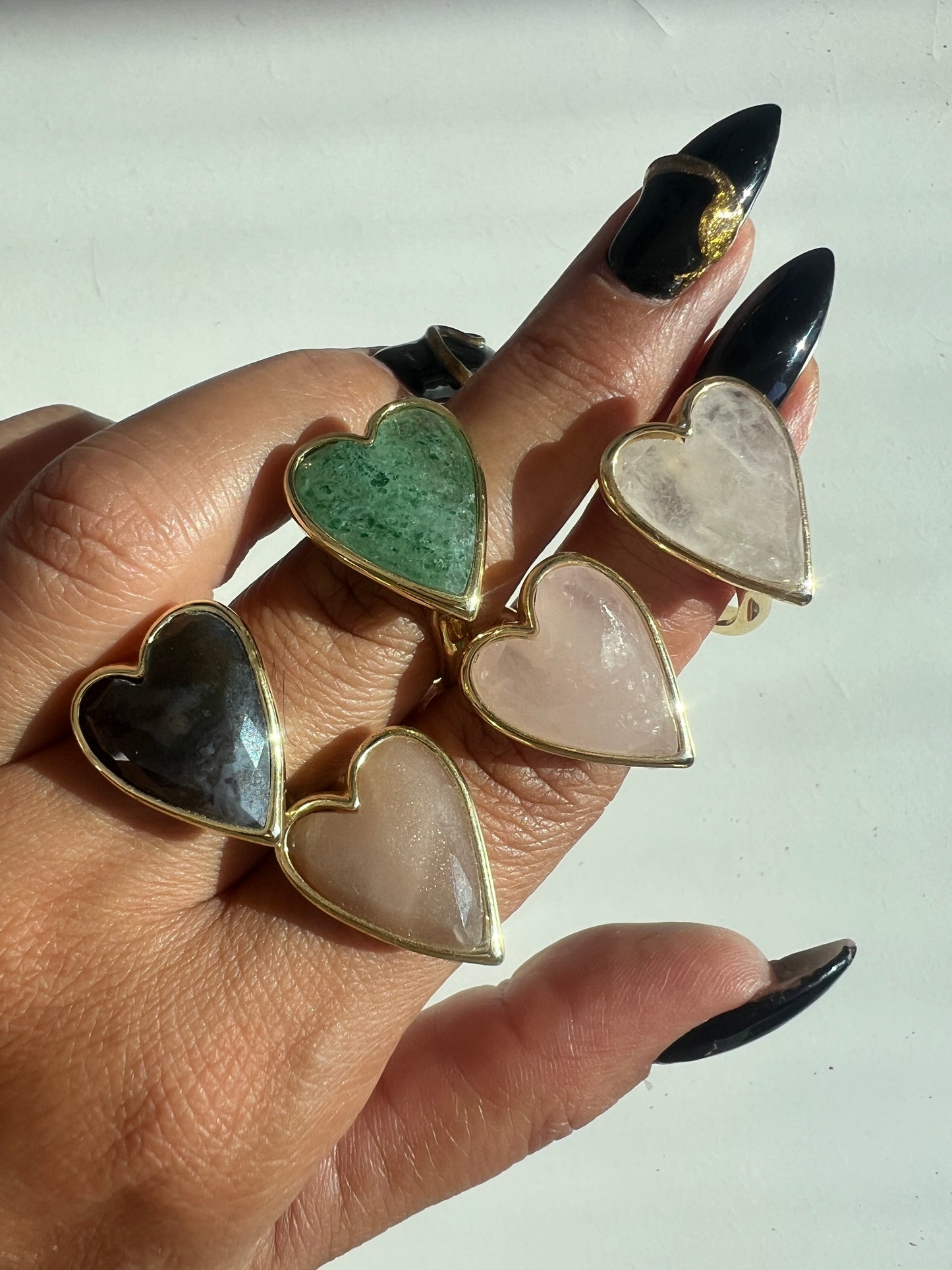 Anillo corazón horizontal