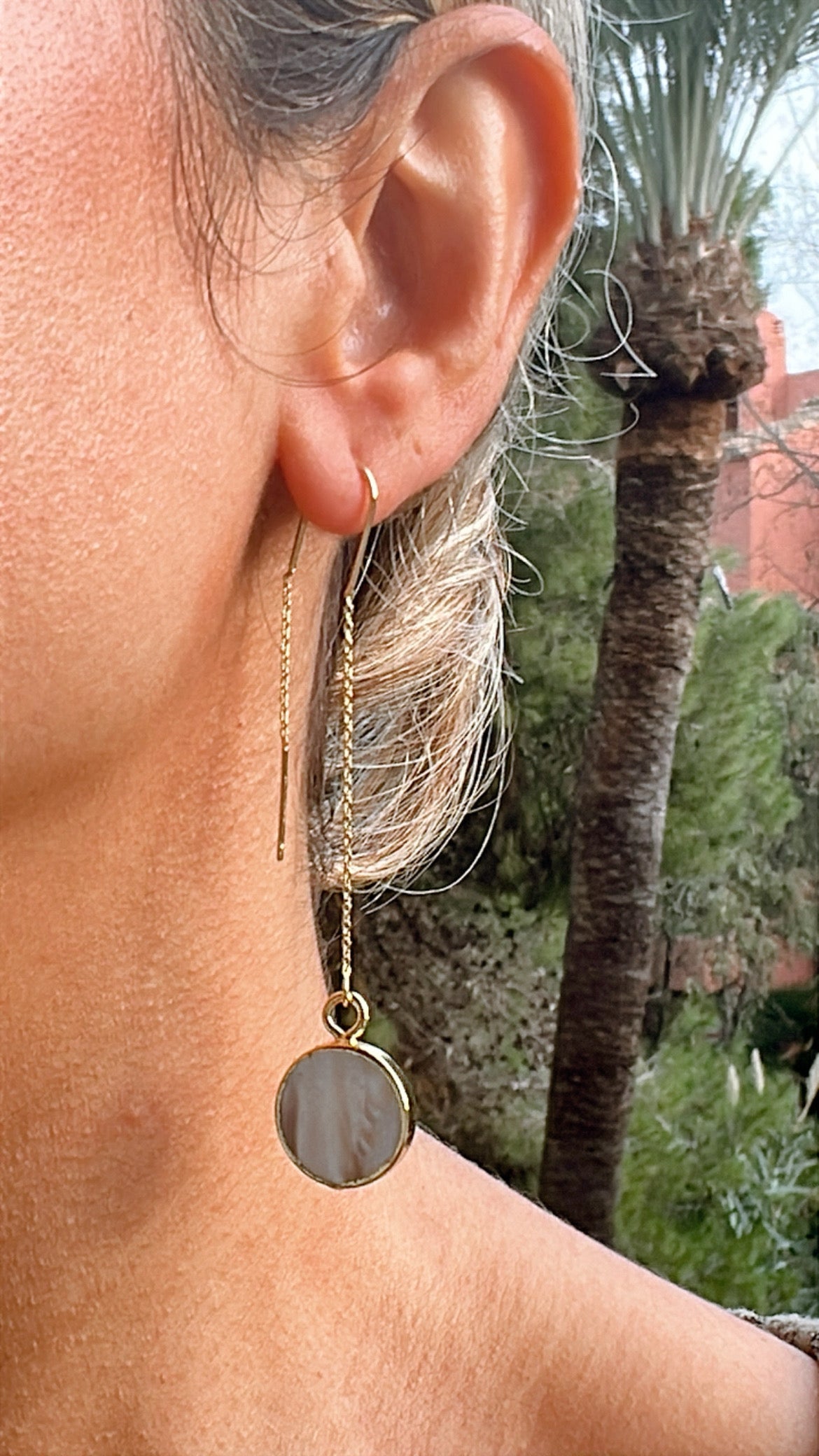 Pendientes Madreperla Círculo