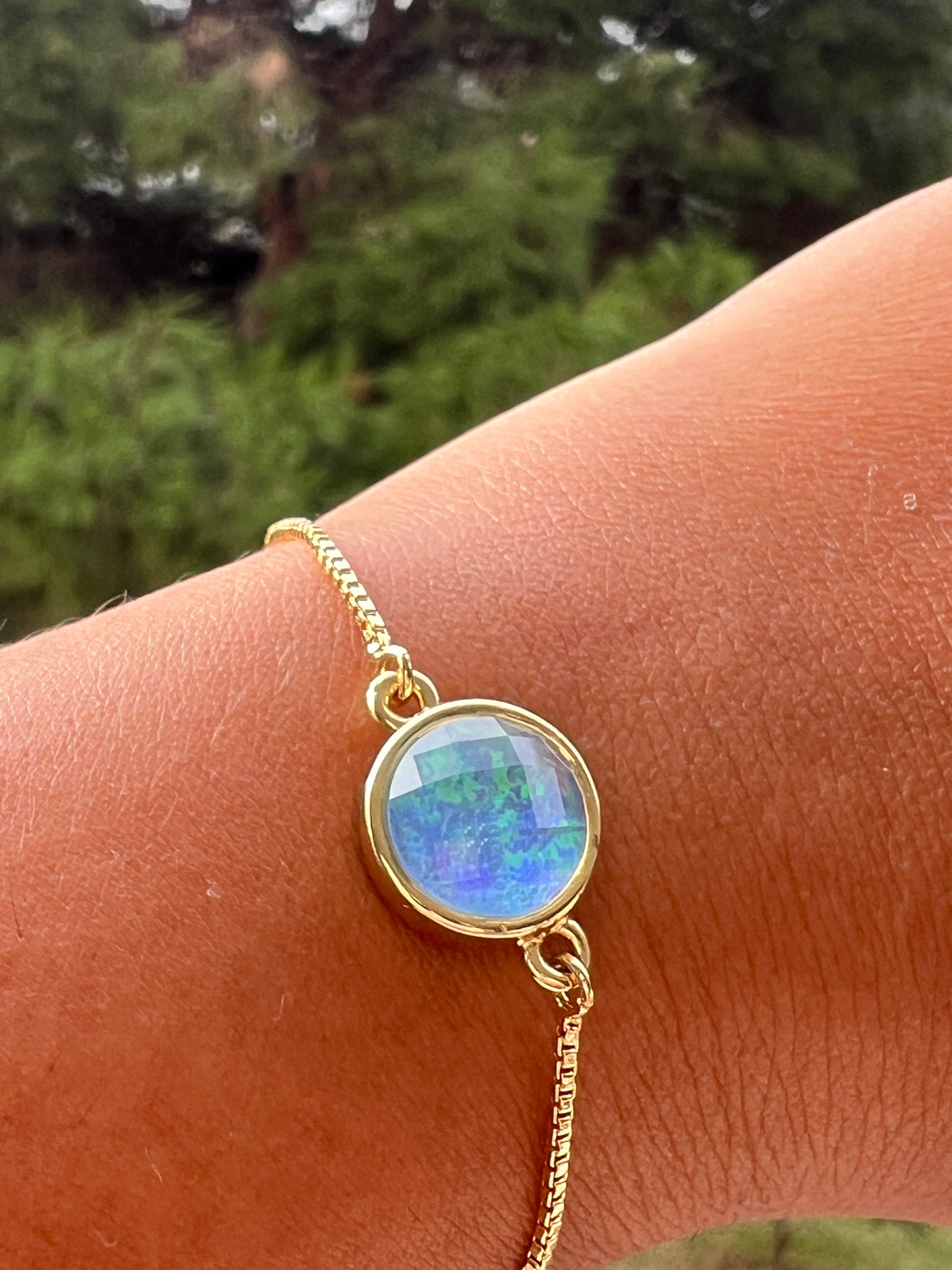 Pulsera Ópalo Sintético