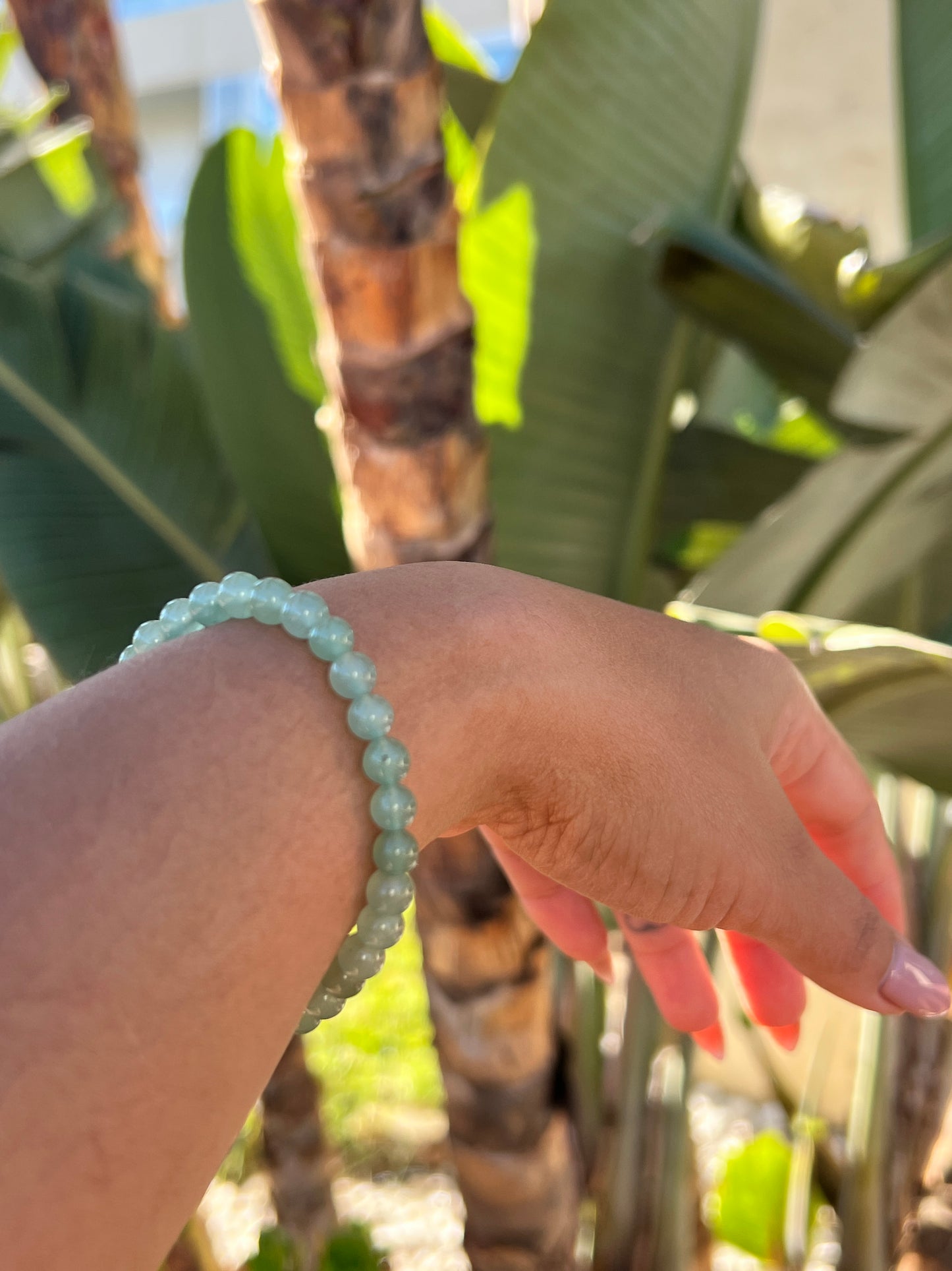 Pulsera bolitas Aventurina Verde
