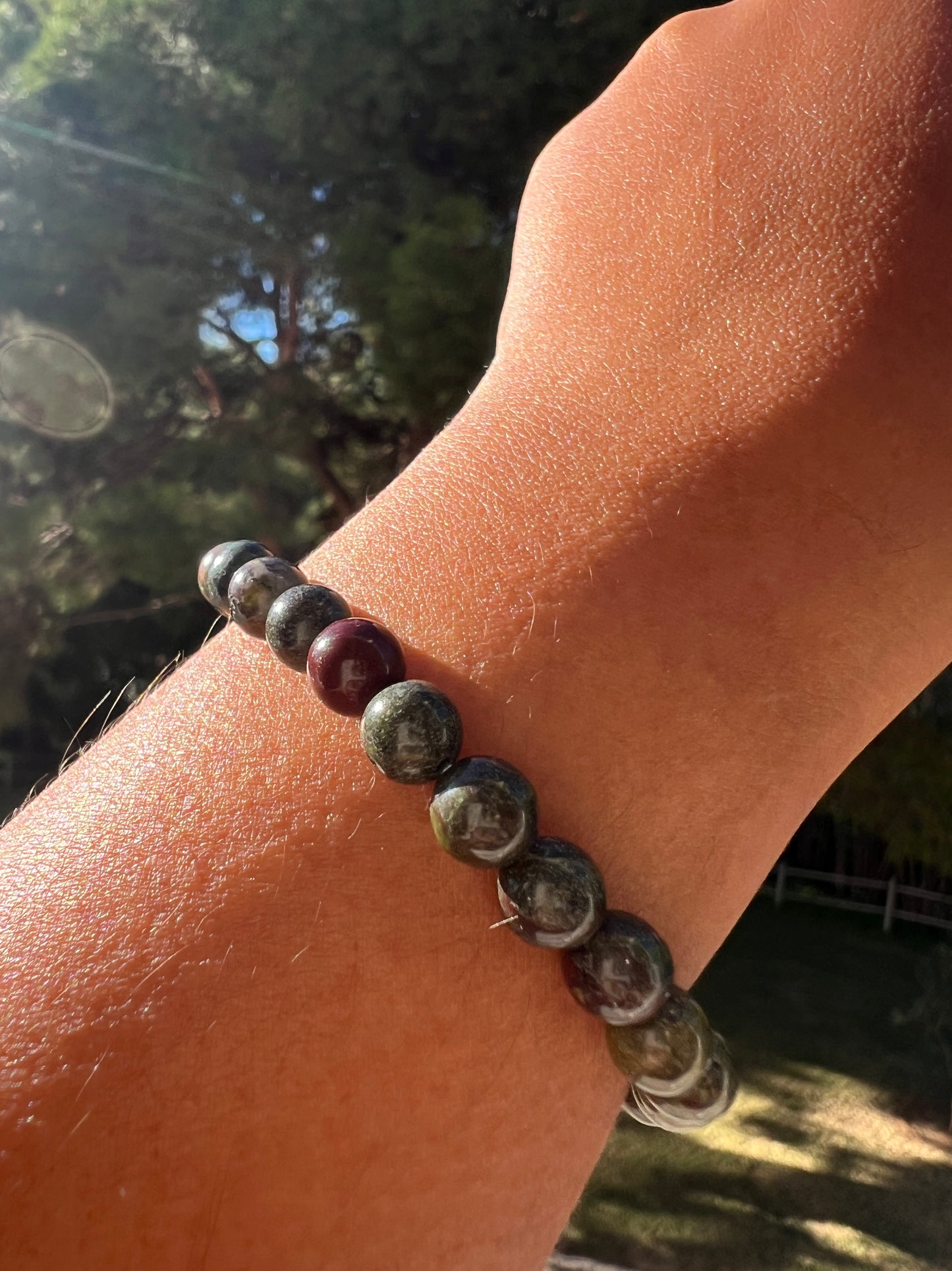 Pulsera bolitas Sangre de Dragón