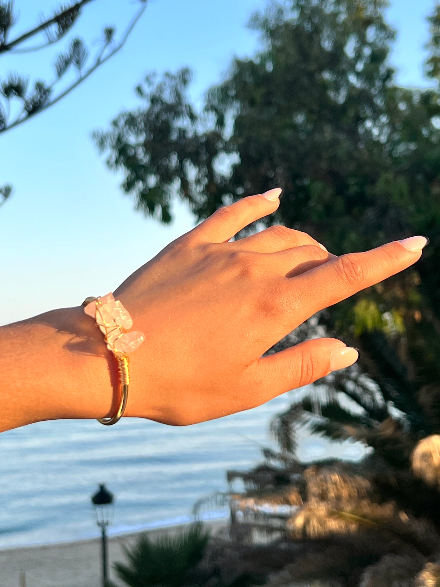 Pulsera Cuarzo Rosa - AristoAura