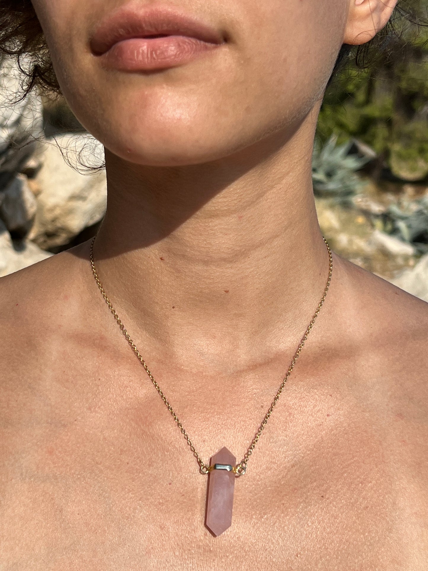Collar Cuarzo Rosa - AristoAura