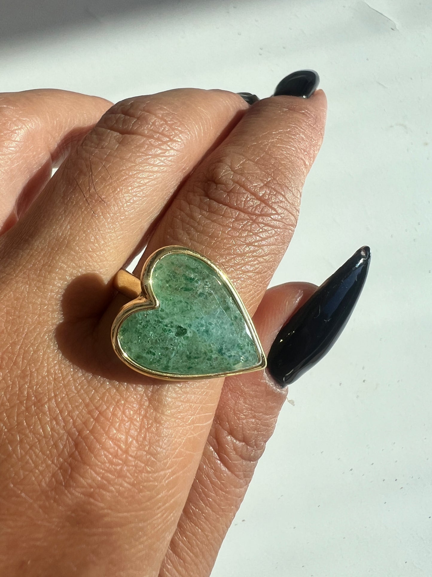 Anillo corazón horizontal