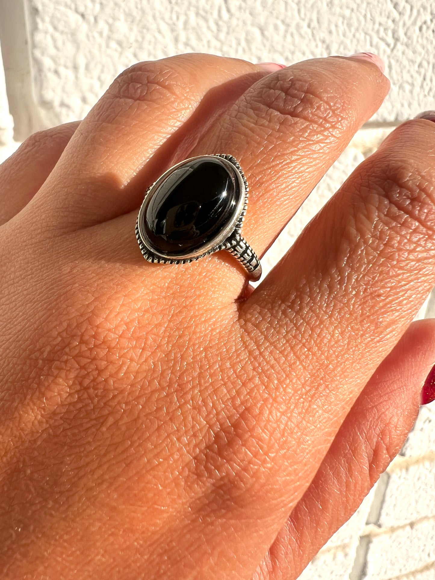 Anillo Obsidiana Negra