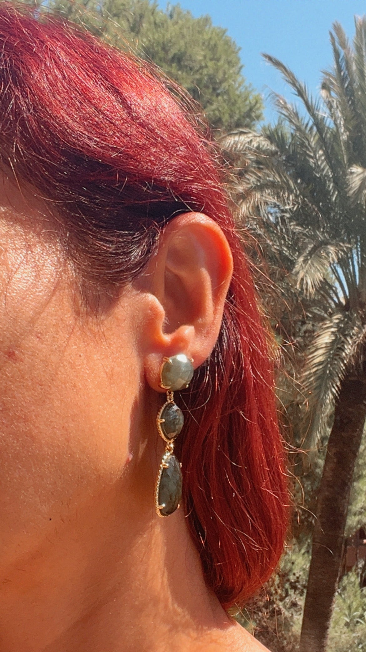 Pendientes triple cristal