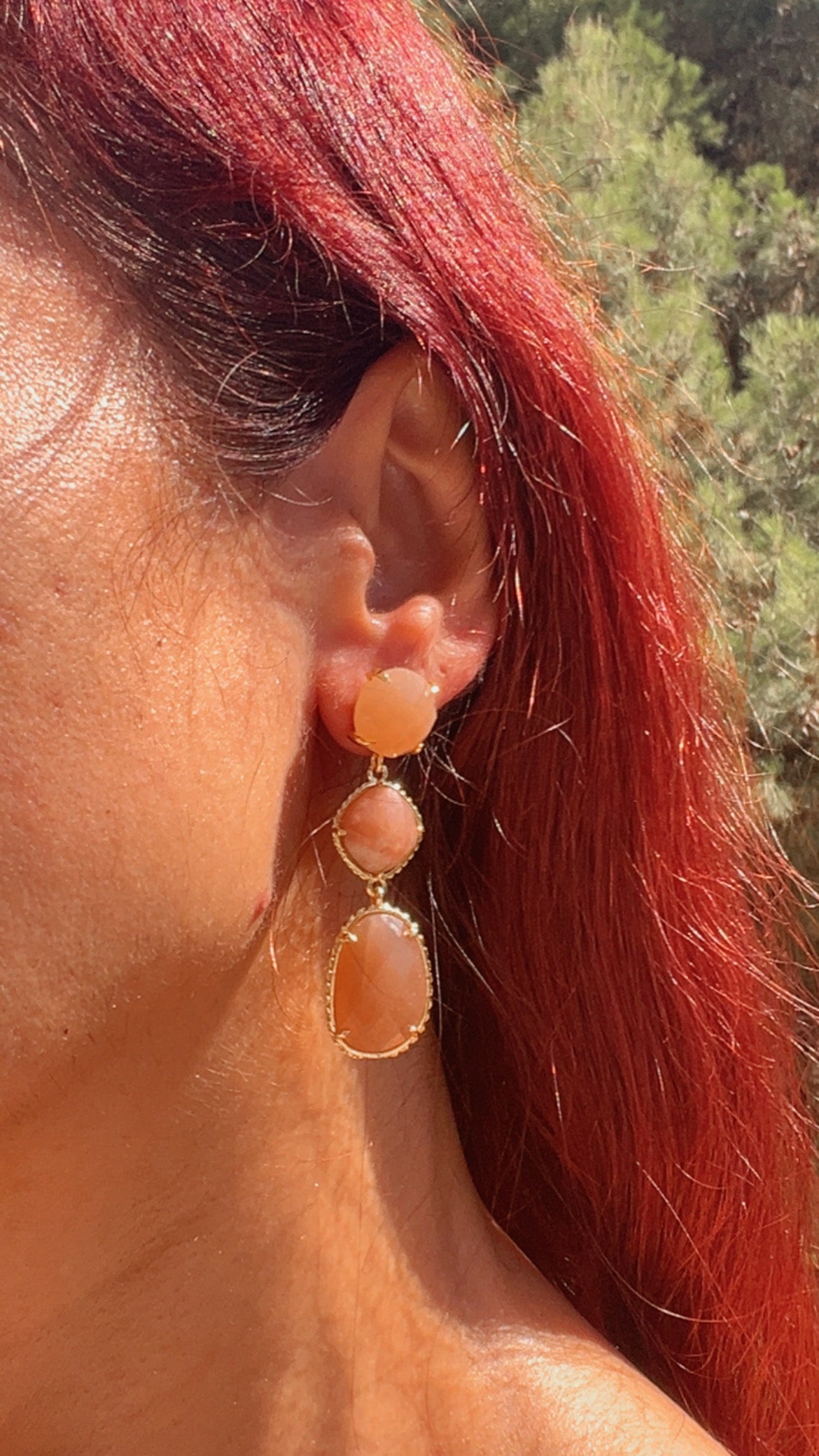Pendientes triple cristal