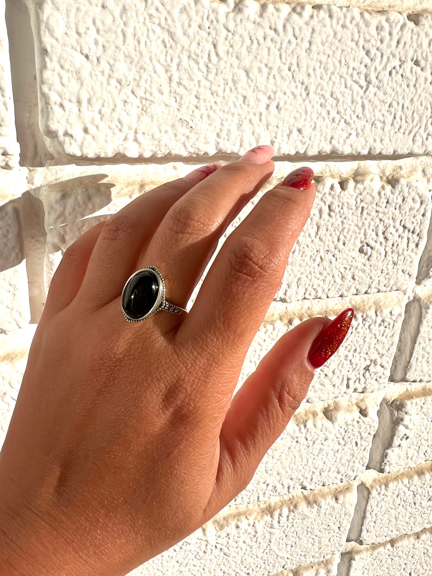 Anillo Obsidiana Negra