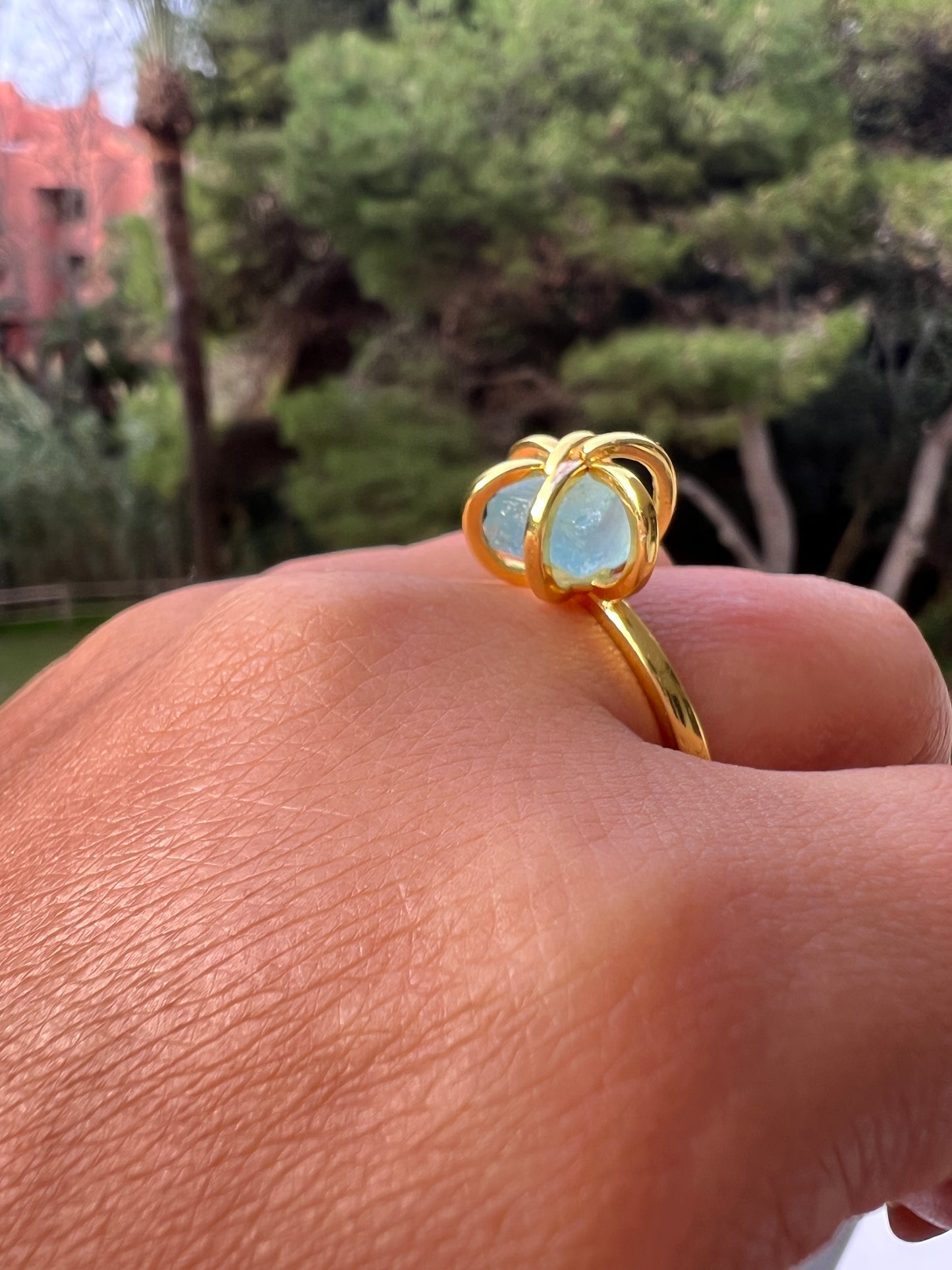 Anillo Vintage bañado en oro