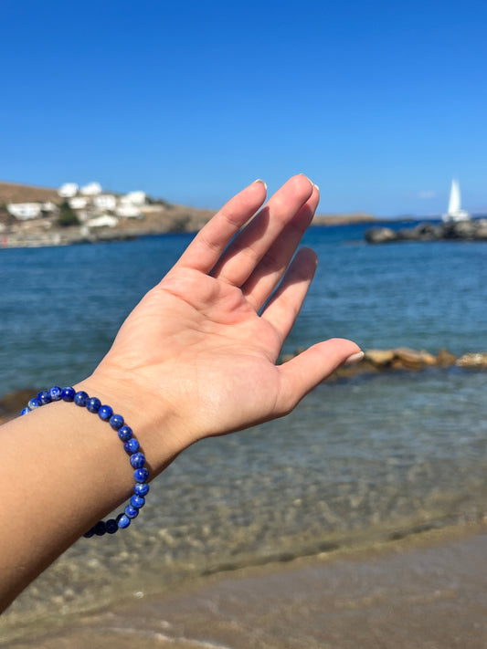 Pulsera Bolitas Lapislázuli