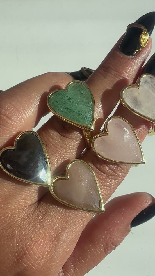 Anillo corazón horizontal